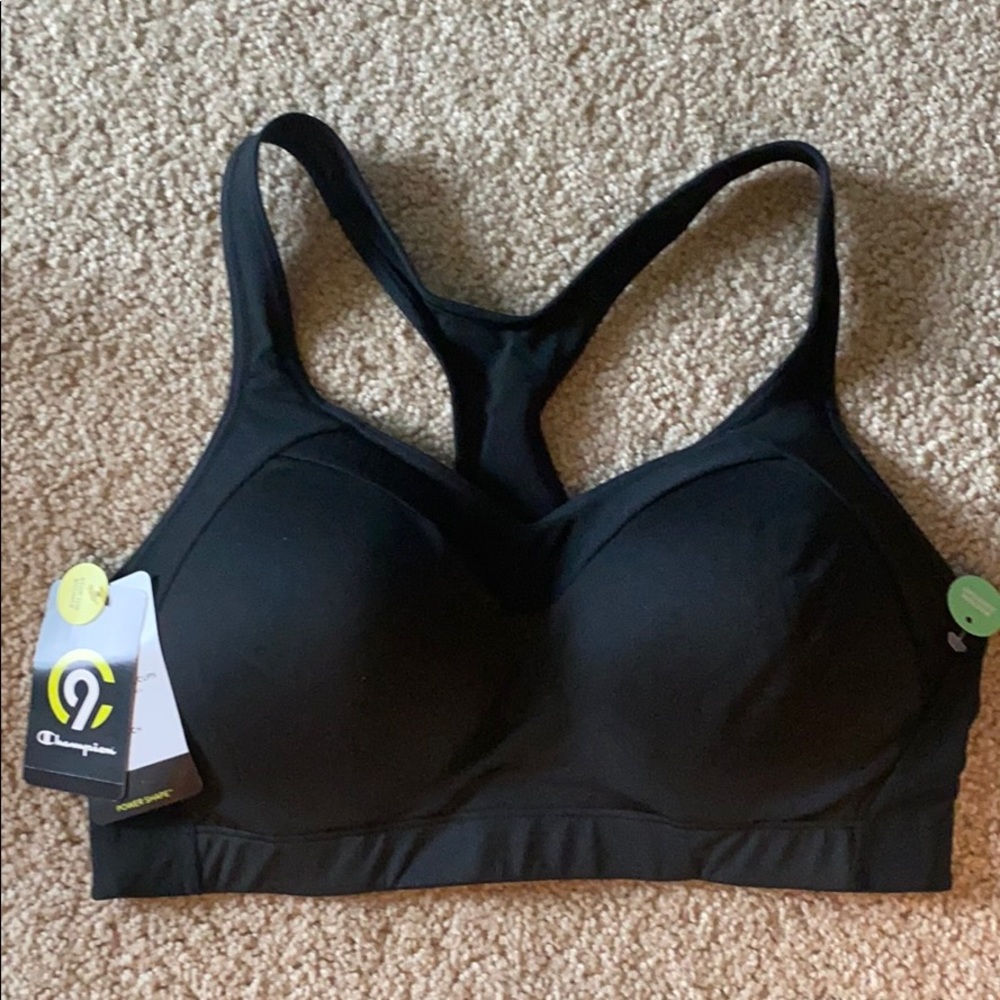 NWT champion black sports bra Large, 34D, 36C, 38C